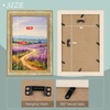 image:imageGolden State Art8x12 Ornate Picture FrameReal Glass FrontBlack Gold  Includes buildin buttons and hangersInner bead trim design8x12 Decorative photo frameWall mountRusted Gold