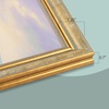 image:imageGolden State Art8x12 Ornate Picture FrameReal Glass FrontBlack Gold  Includes buildin buttons and hangersInner bead trim design8x12 Decorative photo frameWall mountRusted Gold