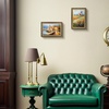 image:imageGolden State Art8x12 Ornate Picture FrameReal Glass FrontBlack Gold  Includes buildin buttons and hangersInner bead trim design8x12 Decorative photo frameWall mountDistressed Black Gold