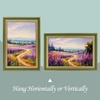 image:imageGolden State Art8x12 Ornate Picture FrameReal Glass FrontBlack Gold  Includes buildin buttons and hangersInner bead trim design8x12 Decorative photo frameWall mountMuted Green Gold