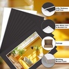 image:imagePack of 100 5x7 BLACK Picture Mats Mattes with White Core Bevel Cut for 4x6 Photo  Back  Bags  Acid Free Mattes with White Core Bevel Cut for 4x6 Photos  35x55 Opening Size Full Mat SetsBlack