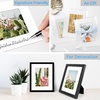 image:imagePack of 100 5x7 BLACK Picture Mats Mattes with White Core Bevel Cut for 4x6 Photo  Back  Bags  Acid Free Mattes with White Core Bevel Cut for 4x6 Photos  35x55 Opening Size Full Mat SetsWhite