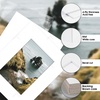 image:imagePack of 100 5x7 BLACK Picture Mats Mattes with White Core Bevel Cut for 4x6 Photo  Back  Bags  Acid Free Mattes with White Core Bevel Cut for 4x6 Photos  35x55 Opening Size Full Mat SetsWhite
