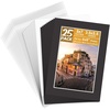 image:imagePack of 100 5x7 BLACK Picture Mats Mattes with White Core Bevel Cut for 4x6 Photo  Back  Bags  Acid Free Mattes with White Core Bevel Cut for 4x6 Photos  35x55 Opening Size Full Mat SetsBlack