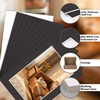 image:imagePack of 100 5x7 BLACK Picture Mats Mattes with White Core Bevel Cut for 4x6 Photo  Back  Bags  Acid Free Mattes with White Core Bevel Cut for 4x6 Photos  35x55 Opening Size Full Mat SetsBlack