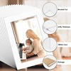image:imagePack of 100 5x7 WHITE Picture Mats Mattes with White Core Bevel Cut for 4x6 Photo  Back  Bags  AcidFree PreCut Mat 35x55 Opening White Core Bevel Cut For Photo Art Poster or Print Display Mats Mattes5 x 7 25Pack White Mats