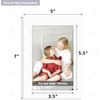 image:imagePack of 100 5x7 WHITE Picture Mats Mattes with White Core Bevel Cut for 4x6 Photo  Back  Bags  AcidFree PreCut Mat 35x55 Opening White Core Bevel Cut For Photo Art Poster or Print Display Mats Mattes5 x 7 50Pack White Mats