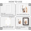 image:imagePack of 100 5x7 WHITE Picture Mats Mattes with White Core Bevel Cut for 4x6 Photo  Back  Bags  AcidFree PreCut Mat 35x55 Opening White Core Bevel Cut For Photo Art Poster or Print Display Mats Mattes5 x 7 25Pack White Mats