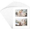 image:image8x10 White Mat for 2 4X6 Pictures  Pack of 10  White Core Bevel Cut AcidFree Mat Boards for Artworks Prints Photographs  Great for Weddings Engagements Graduations  Signature Friendly