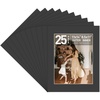 11x14 for 8.5x11  25-Pack Black Mats