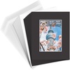 image:imageGolden State Art 10 Pack White 8x10 Mats for 5x7 PhotoBackingBag  PreCut Picture Mats Kits Mattes with White Core Bevel Cut 45x65 Opening for 5x7 PhotosBlack