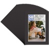 image:imageGolden State Art 50 Pack AcidFree Black 5x7 Picture Mat for 4x6 Photo  AcidFree PreCut 35x55 Opening 4Ply Bevel Cut Matte  White Core For 4x6 PrintsPictures and Artwork5x7 Pack of 50