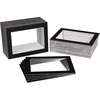image:imageGolden State Art 50 Pack AcidFree Black 5x7 Picture Mat for 4x6 Photo  AcidFree PreCut 35x55 Opening 4Ply Bevel Cut Matte  White Core For 4x6 PrintsPictures and Artwork5 x 7 200Pack Black Mats