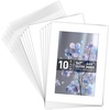 image:imageGolden State Art 50 Pack AcidFree White 5x7 Picture Mat for 4x6 Photo  AcidFreePreCut4Ply Bevel Cut With White Core For 4x6 PhotosPicturesPrintArtwork5x7 10Pack Full Set