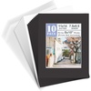 image:imageGolden State Art 50 Pack Black 11x14 Picture Mat for 8x10 PhotoBackingBag  AcidFree PreCut Mats with 75x95 Opening for 8x10 Prints White Core Bevel Cut Frame Mattes SetsComplete Set 11x14 for 8x10
