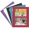 image:imageGolden State Art Black 8x10 Mats for Two 4x6 Pictures Pack of 5  Bevel Cut Mats for Two Photos AcidFree White Core for Photographs Prints Artworks  Great for Graduations FramesMixed Color