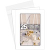 image:imageGolden State Art Pack of 255x7 BlackCore White Mats for 4x6 Pictures  Includes Backing Boards  Clear Bags  AcidFree Bevel Cut  Great for Weddings Engagements Graduations