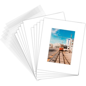 image:imageGolden State Art 10 Pack White 8x10 Mat for 5x7 Photo include BackingsBags  AcidFree PreCut Kit Mats Matte Sets with White Core Bevel Cut 45x65 Opening for 5x7 PhotosPictures Artwork and Prints8 x 10 Pack of 10 White Complete Set