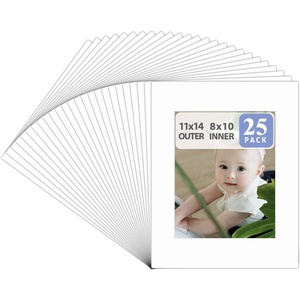 image:imageGolden State Art 10 Pack White Picture Mat 11x14 For 8x10 with BakcingBags  AcidFree PreCut 4PlyBevel Cut White Core 75x95 Opening for 8x10 PrintPhotosPictures and Artwork11 x 14 25Pack Mats