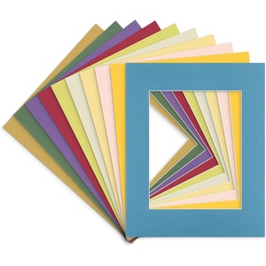 image:imageGolden State Art 15 Pack 5x7 White Picture Mat for 4x6 Photos  White Core Bevel Cut Acid Free 4ply Thick Framing MatsMix
