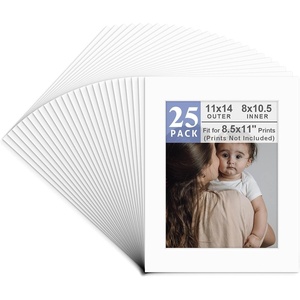image:imageGolden State Art 25 Pack 11x14 White Picture Mats for 85x11 Photo  Acid Free Photo Mat with 8x105 inch Opening Fit for 85x11 Prints White Core Bevel Cut PreCut Mattes25 Single Mattes