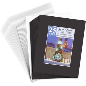 image:imageGolden State Art 25 Pack Black PreCut 8x10 Picture Mat for 5x7 Photo  AcidFree White Core Bevel Cut Frame Mattes with 45x65 inch Opening for 5x7 Prints Pictures Artworks8 x 10 Pack of 25 Black Complete Set