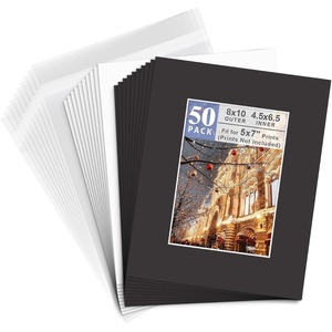 image:imageGolden State Art 25 Pack Black PreCut 8x10 Picture Mat for 5x7 Photo  AcidFree White Core Bevel Cut Frame Mattes with 45x65 inch Opening for 5x7 Prints Pictures Artworks8 x 10 Pack of 50 Black Complete Set