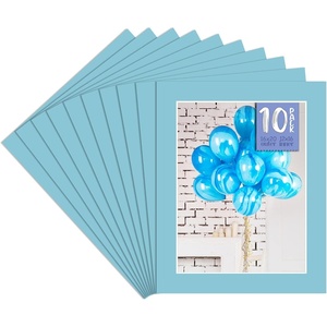 image:imageGolden State Art Pack of 10 16x20 for 12x16 Deep Blue Color Mat  Whitecore AcidFree  Great for Frames Artwork Prints Pictures