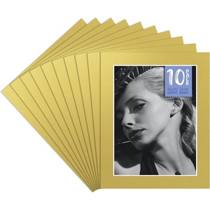 image:imageGolden State Art Pack of 10 16x20 for 12x16 Old Gold Color Mat  Whitecore AcidFree  Great for Frames Artwork Prints Pictures