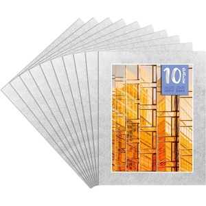 image:imageGolden State Art Pack of 10 16x20 for 12x16 Silver Color Picture Photo Mat Whitecore Bevel Cut AcidFree  Great for Frames Artwork Prints Pictures
