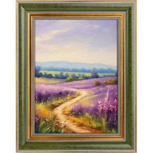 image:imageGolden State Art8x12 Ornate Picture FrameReal Glass FrontBlack Gold  Includes buildin buttons and hangersInner bead trim design8x12 Decorative photo frameWall mountMuted Green Gold