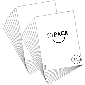 image:imagePack of 100 5x7 WHITE Picture Mats Mattes with White Core Bevel Cut for 4x6 Photo  Back  Bags  AcidFree PreCut Mat 35x55 Opening White Core Bevel Cut For Photo Art Poster or Print Display Mats Mattes5 x 7 50Pack Backing Board