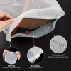 image:imageGolden State Art 10x13 Inch Frosted Zipper Plastic Bags 50 Pack  Packaging Bags for Shipping for Clothes 3 Mil Thick With Vent HolesClear