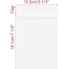image:imageGolden State Art 6x9 Inch Crystal Sealed Clear Plastic Sleeves100 Pack  Resealable Adhesive Clear Stoarge Bags For Pictures Photos Framing Mat Mattes 618 x 918514 x 718