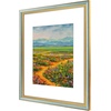 image:imageGolden State Art12x16 Ornate Picture Frame Holds 8x12 PhotoBlack Gold  Includes HD plexiglass frontwhite matbuildin hangers and buttons12x16 Decorative photo frame matted to 8x12Wall mountBlue Gold