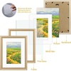 image:imageGolden State Art12x16 Ornate Picture Frame Holds 8x12 PhotoBlack Gold  Includes HD plexiglass frontwhite matbuildin hangers and buttons12x16 Decorative photo frame matted to 8x12Wall mountChampagne Gold