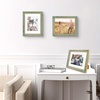 image:imageGolden State Art12x16 Ornate Picture Frame Holds 8x12 PhotoBlack Gold  Includes HD plexiglass frontwhite matbuildin hangers and buttons12x16 Decorative photo frame matted to 8x12Wall mountDistressed Blue Gold