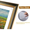 image:imageGolden State Art12x16 Ornate Picture Frame Holds 8x12 PhotoBlack Gold  Includes HD plexiglass frontwhite matbuildin hangers and buttons12x16 Decorative photo frame matted to 8x12Wall mountBlack Gold