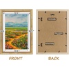 image:imageGolden State Art12x16 Ornate Picture Frame Holds 8x12 PhotoBlack Gold  Includes HD plexiglass frontwhite matbuildin hangers and buttons12x16 Decorative photo frame matted to 8x12Wall mountVintage Gold