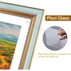 image:imageGolden State Art12x16 Ornate Picture Frame Holds 8x12 PhotoBlack Gold  Includes HD plexiglass frontwhite matbuildin hangers and buttons12x16 Decorative photo frame matted to 8x12Wall mountBlue Gold