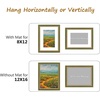 image:imageGolden State Art12x16 Ornate Picture Frame Holds 8x12 PhotoBlack Gold  Includes HD plexiglass frontwhite matbuildin hangers and buttons12x16 Decorative photo frame matted to 8x12Wall mountGreen Gold