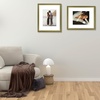 image:imageGolden State Art12x16 Ornate Picture Frame Holds 8x12 PhotoBlack Gold  Includes HD plexiglass frontwhite matbuildin hangers and buttons12x16 Decorative photo frame matted to 8x12Wall mountGreen Gold