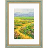 image:imageGolden State Art12x16 Ornate Picture Frame Holds 8x12 PhotoBlack Gold  Includes HD plexiglass frontwhite matbuildin hangers and buttons12x16 Decorative photo frame matted to 8x12Wall mountDistressed Blue Gold