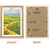 image:imageGolden State Art12x16 Ornate Picture Frame Holds 8x12 PhotoBlack Gold  Includes HD plexiglass frontwhite matbuildin hangers and buttons12x16 Decorative photo frame matted to 8x12Wall mountChampagne Gold