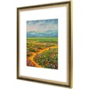 image:imageGolden State Art12x16 Ornate Picture Frame Holds 8x12 PhotoBlack Gold  Includes HD plexiglass frontwhite matbuildin hangers and buttons12x16 Decorative photo frame matted to 8x12Wall mountBlack Gold