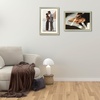 image:imageGolden State Art12x16 Ornate Picture Frame Holds 8x12 PhotoBlack Gold  Includes HD plexiglass frontwhite matbuildin hangers and buttons12x16 Decorative photo frame matted to 8x12Wall mountBlue Gold