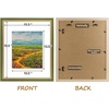 image:imageGolden State Art12x16 Ornate Picture Frame Holds 8x12 PhotoBlack Gold  Includes HD plexiglass frontwhite matbuildin hangers and buttons12x16 Decorative photo frame matted to 8x12Wall mountGreen Gold