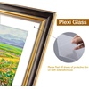 image:imageGolden State Art12x16 Ornate Picture Frame Holds 8x12 PhotoBlack Gold  Includes HD plexiglass frontwhite matbuildin hangers and buttons12x16 Decorative photo frame matted to 8x12Wall mountBlack Gold