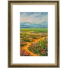 image:imageGolden State Art12x16 Ornate Picture Frame Holds 8x12 PhotoBlack Gold  Includes HD plexiglass frontwhite matbuildin hangers and buttons12x16 Decorative photo frame matted to 8x12Wall mountBlack Gold