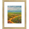 image:imageGolden State Art12x16 Ornate Picture Frame Holds 8x12 PhotoBlack Gold  Includes HD plexiglass frontwhite matbuildin hangers and buttons12x16 Decorative photo frame matted to 8x12Wall mountVintage Gold
